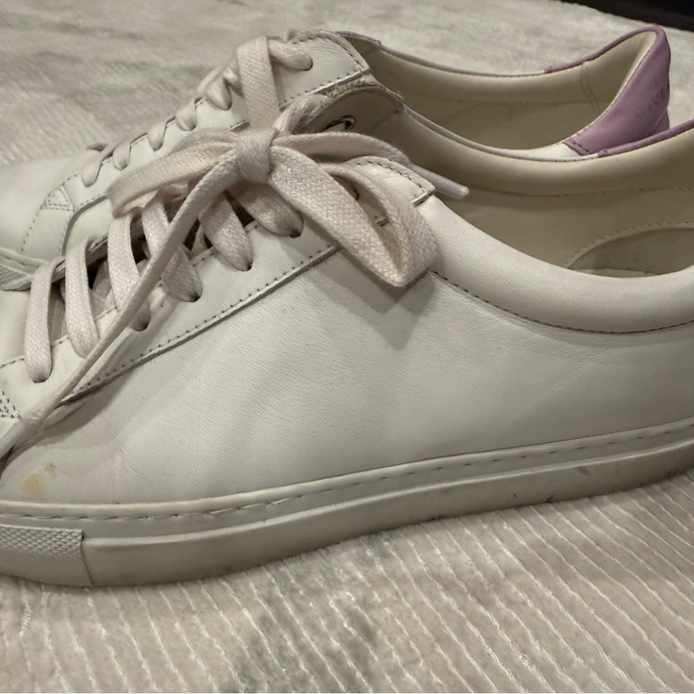 Givenchy Women's White and Lavender Sneakers - Picture 5 of 7